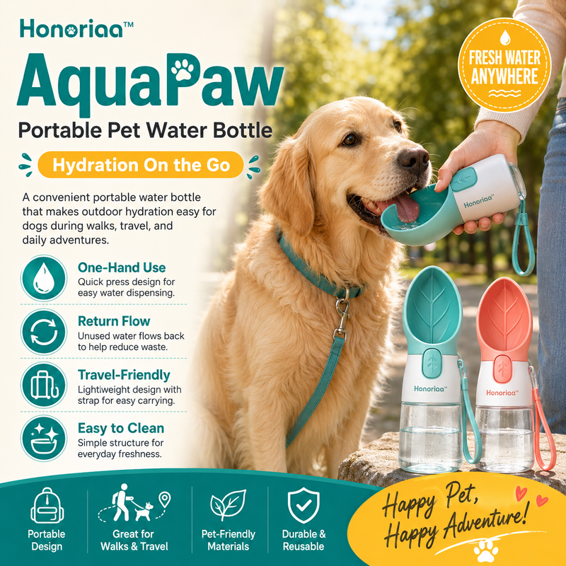 Honoriaa™ AquaPaw Portable Pet Water Bottle